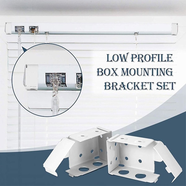 6 stk persienner brakett endedeksel holder boks monteringsbrakett for vinduspersienner  [dB}