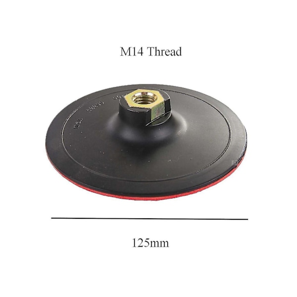 10-delt Rundt Slibningssæt med Polstret og Boret Adapter til Blandet Grussliber 125Mm Slibeskive Db black  brown