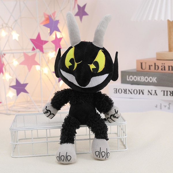 Plush Doll Kids Toy Cuphead Game Cuphead & Mugman Mecup Og Brocup [DB] Black