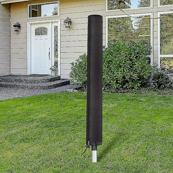Vattentät och UV-beständig roterande torktumlare skyddande lock roterande torktumlare skyddande lock skydda utomhus torkställ black 30*30*168cm