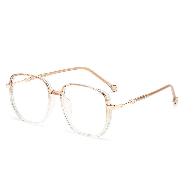 Blå Ljusblockerande Glasögon för Kvinnor Män Mode Helram Anti-blått Ljus Läs Glasögon [Db] Gradual Light Tawny