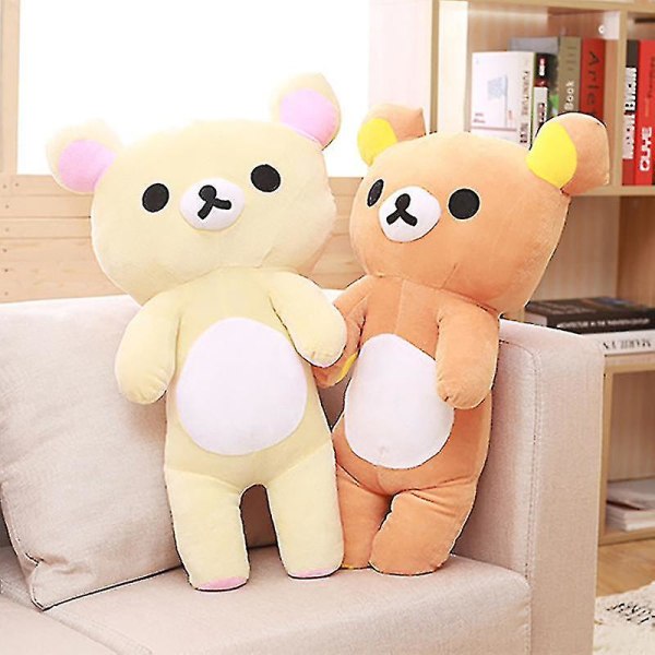 Kawaii Rilakkuma Plyschdjur Teddybjörn Mjuk Djur Soffa Kuddar Rum Dekorationer Födelsedagspresent Till Barn Julgåvor [DB] brown 20cm