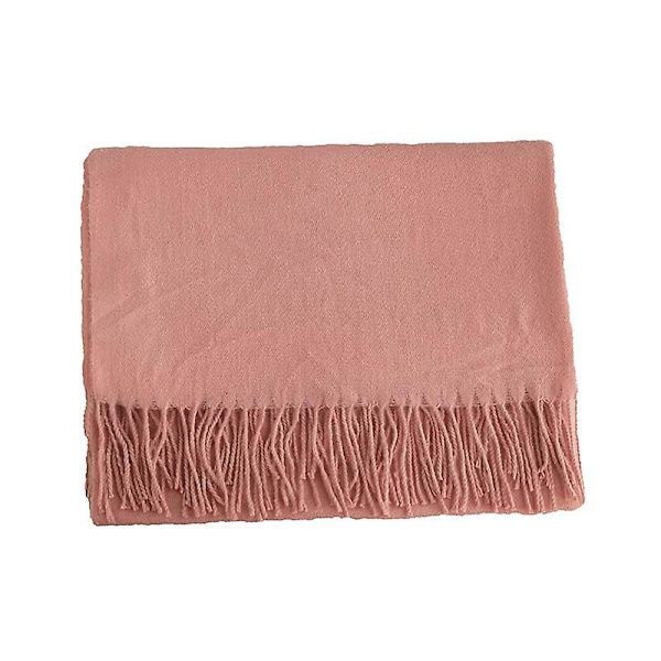 Kåpe i kashmirull, tykk og myk pashmina-sjal, kashmir-sjal for kvinner, stort sjal, hodesjal for kvinner {db} 13