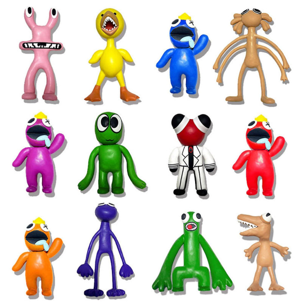 Rainbow Friends 6 Rainbow Friends Handgjorda Dockor M db D 12PCS