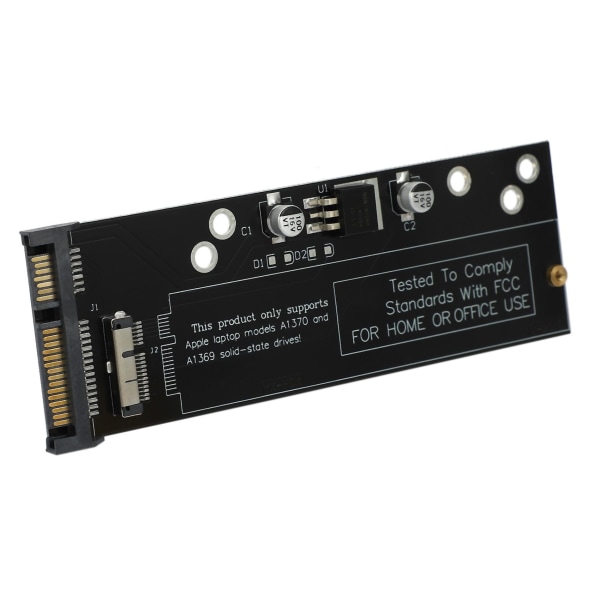 Ssd til Sata-adapterkort til Apple Macbook Air A1370 A1369 2010/2011 Sata-kort [DB] Black