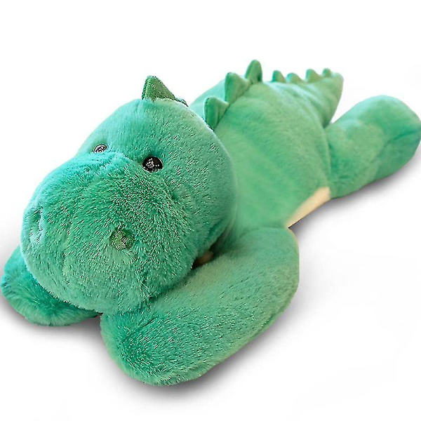 Viktad ångest dinosaurie plysch leksak kasta kudde/söt dinosaurie plyschdjur docka för pojkar flickor-utmärkt [DB] Green Dinosaur 50cm 19.7 inch