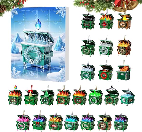 2025 juladventsprydnad nedräkningskalender - 24 dagar av advent 2D akrylprydnad - berlockhänge dekor | för julgran vägg Wi[DB] E