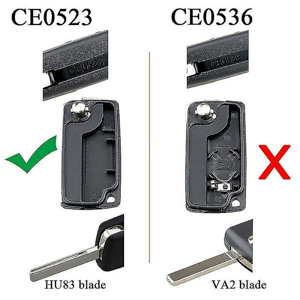 3-knapps bilnyckel fjärrkontroll fodral för Peugeot Expert Citroen Dispatch 2006-2016 Passar Toyota ProAce 2013 2014 2015 2016 [DB]