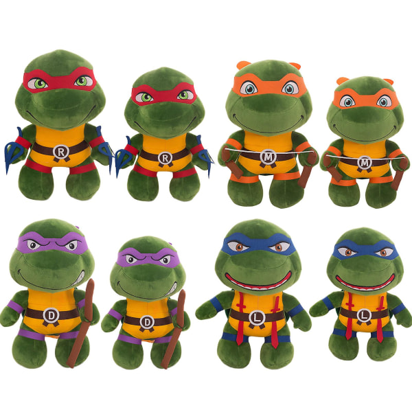 Teenage Mutant Ninja Turtles Plys Tmnt Leonardo Plysj Søde Skildpadde Plysdyr Dukke Til Børn DB Red 35cm