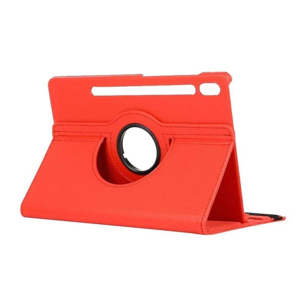 Beskyttelsesetui 360 grader roterende, foldbart, imiteret læder-tabletcover Foldestativ Kompatibel Samsung Tab S7 Fe/s7 Lite T730/t735 12,4-tommer Red