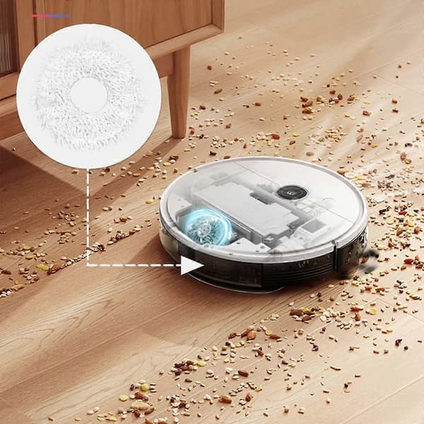 Mopping tilbehør for 2-i-1 robot moppestasjon Moppekluter X4... (hvit) [DB]