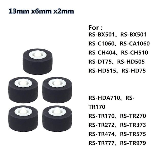 Klämrulle Audio Rem Skiva Bandspelare Hjul För S0ny Rs-ch770 Rs-bx501 [DB]
