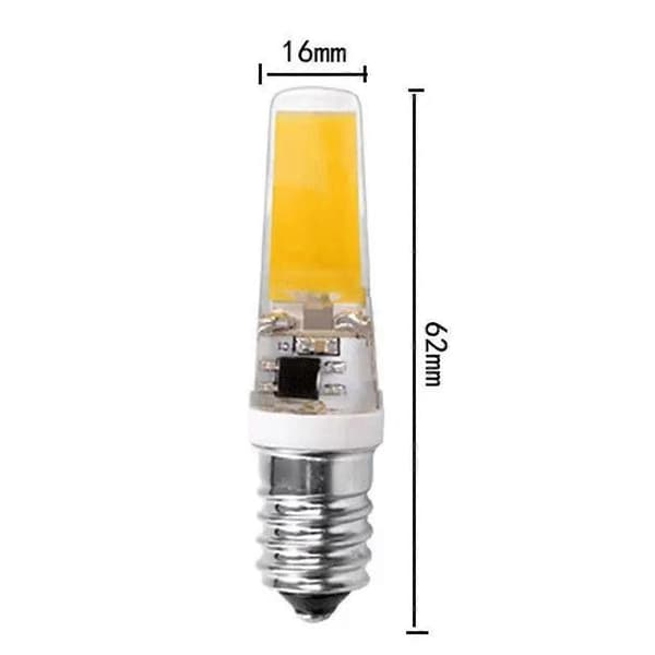 LED-lampor, varmt ljus, 6-pack, 6,2*1,6 cm, gul, silikonmaterial[DB]