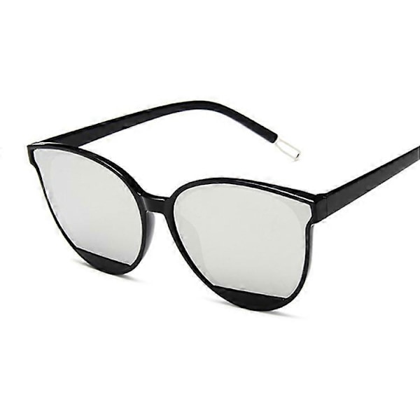Nyhed 2020 Mode Solbriller Kvinde Vintage Metal Spejl Klassiske Vintage Solbriller Kvinde Oculos De Sol Feminino UV400 [db] Black Silver