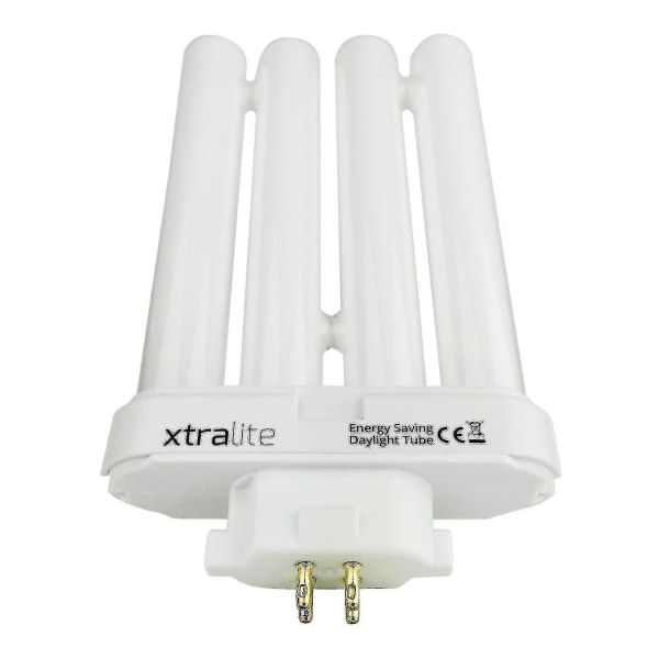 Xtralite 27w Päivänvalon Vaihtolamppu Tehokkaisiin Lukuvalaisimiin, 4-Pin Gx10q-4 Quad Putki (6500k) [DB] Pack Of 2