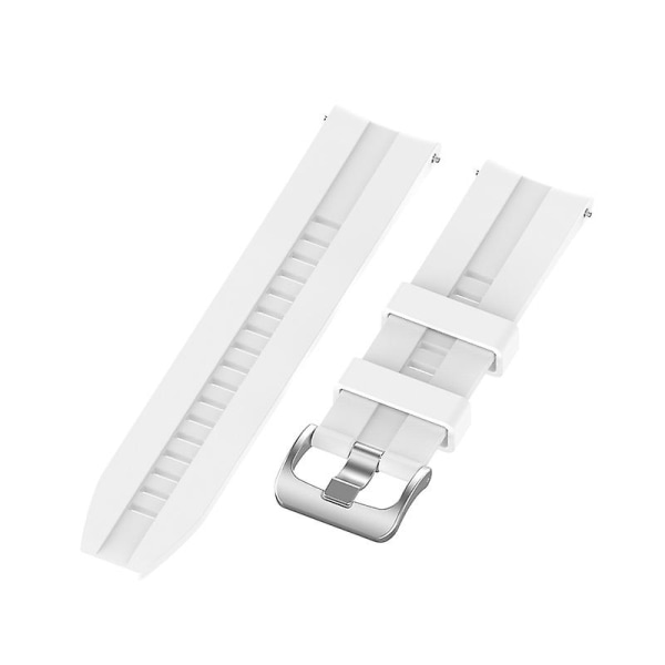 20 mm justerbar vanntett silikonarmbåndsurrem for Xiaomi-mibro Air Jikaix White