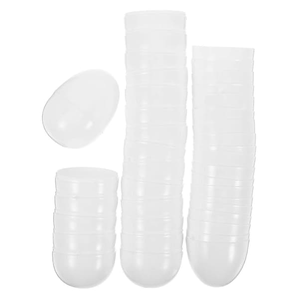 Vita påskäggsprydnader DIY-dekoration öppningsbara 20-pack
