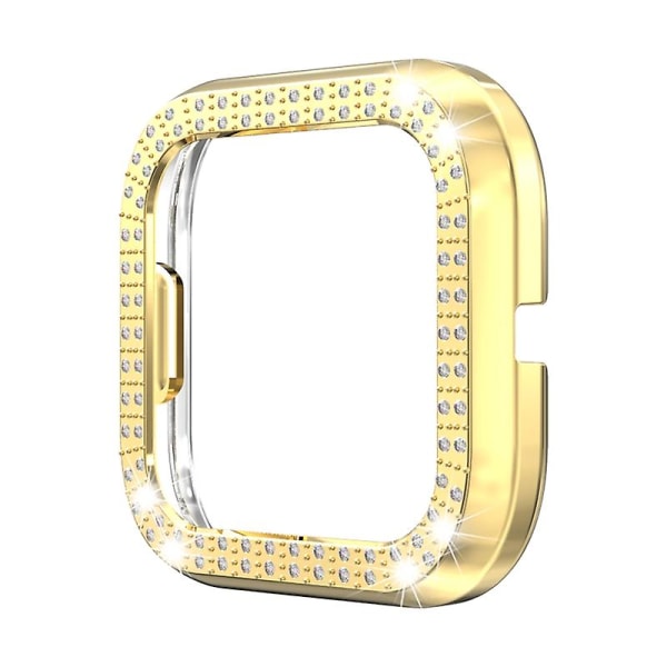 Stilig Rhinestones Smart Watch Protection Plating Cover Case Shell For Versa 2 Jikaix Golden