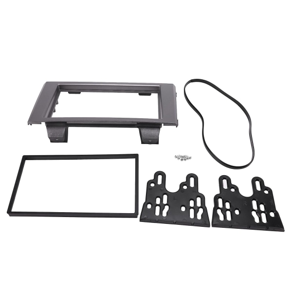 Double Din Car Fascia Radio Panel For Iveco Daily 2006-2014 Audio Frame Dash Fitting Kit Installer Be [DB] Silver