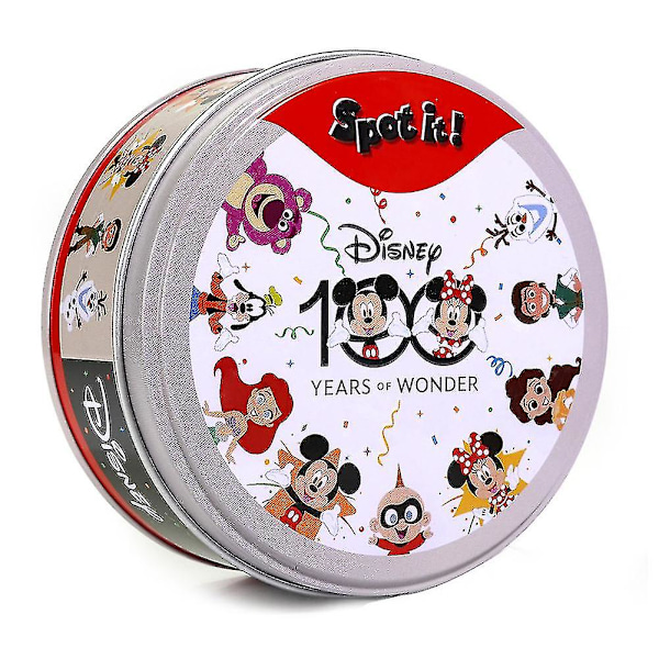 Cartoon Spot It Matchande Kortspel Logiskt Resonemang Övning Brädspel Present Till Barnens Dag {db} Mickey Mouse red