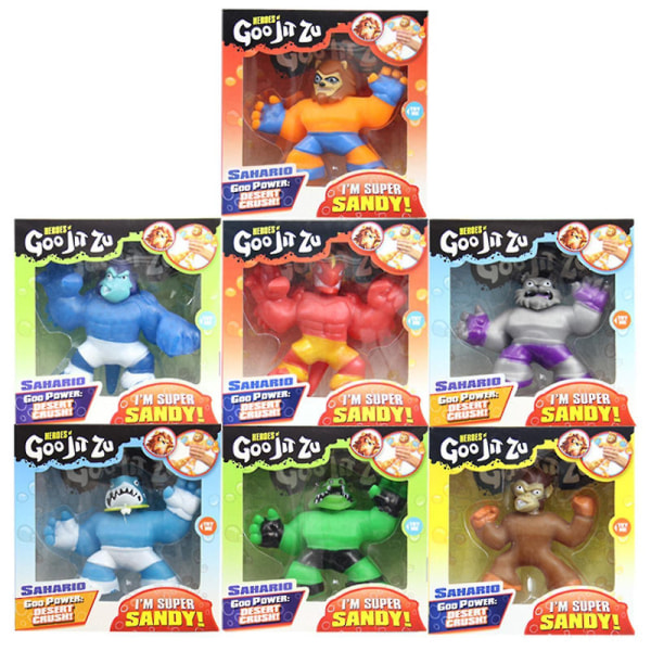 Heroes Sahario Goo Jit Zu Super Sandy Super Stretchy Figur Leke Db Gray