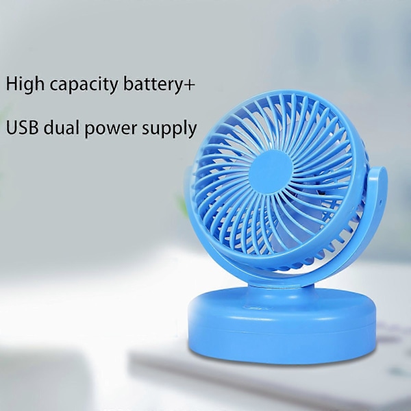 Pieni auton tuuletin USB Ladattava sähkötuuletin 3-nopeuksinen tuuletin autoihin kuorma-autoihin busseihin [db] Black 6000mah