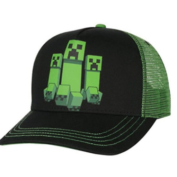 Minecraft Snapback Baseball Hat Mænd Kvinder Bomulds Baseball Cap Åndbar Sol Hat  [dB} F