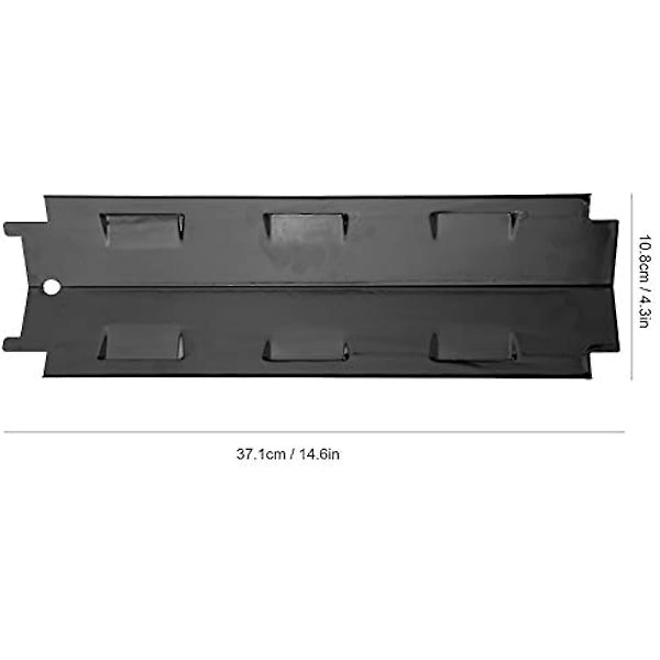 Universal udskiftning grill varme telte til grill porcelæn stål bbq varmeplade skjold varme telt smagsgiver bar brænderdæksel flamme tamer for db 2Pcs