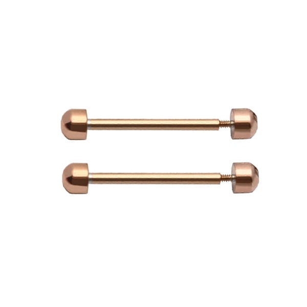 1 Par Urremme Skruepinner for Smartklokke Armbånds Lås Spenne Friksjon Tub db Rose Gold 16mm