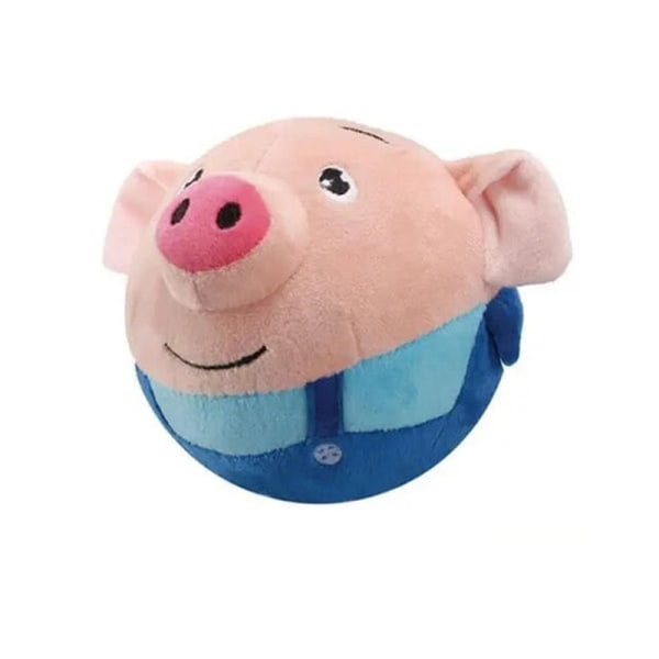 DB Puppy Ball Aktivt Bevegelig Kjæledyr Plysjleke Syngende Hund Tygge Squeaker Fluffy Toy, 100% Nytt for 2024 Dg Blue