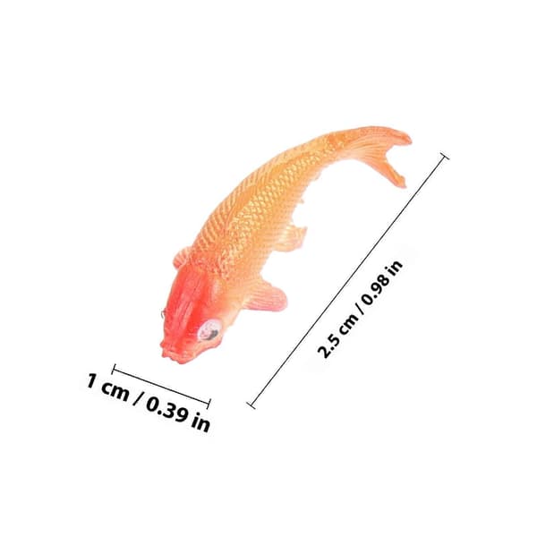 Dukkehus Gullfisk Figurer Miniatyrkarpe til dekor 8 stk plast assortert[DB]