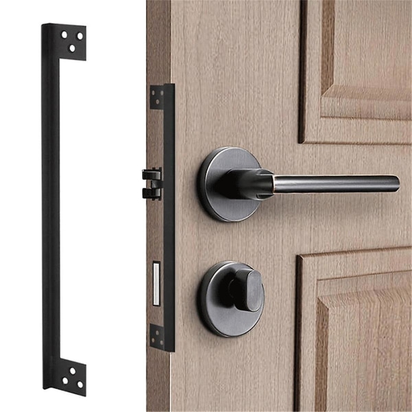 Dörrlås skyddsplattor, utåtgående dörrsäkerhetsskydd, dörrlås skydd, lock för att blockera 11 tum