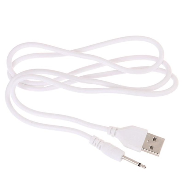 Usb Dc 2.5 Vibrator Ladekabel Ledning For Oppladbare Voksenleker Vibratorer db White