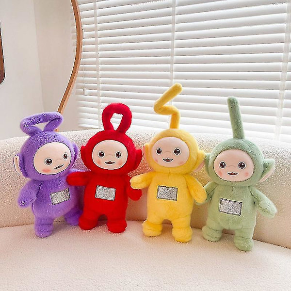 30cm Kawaii Teletubbies-vauvanukke, piirretty elokuva, pehmolelut lapsille, tytöille, syntymäpäivälahjat, joululahjat [DB] green