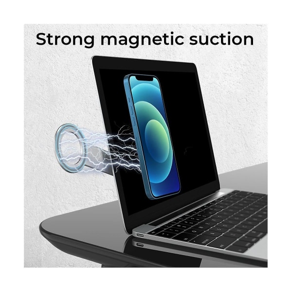 För multifunktionell bärbar justerbar mobiltelefonhållare Aluminium Portable Circle Magnetic Expansi
