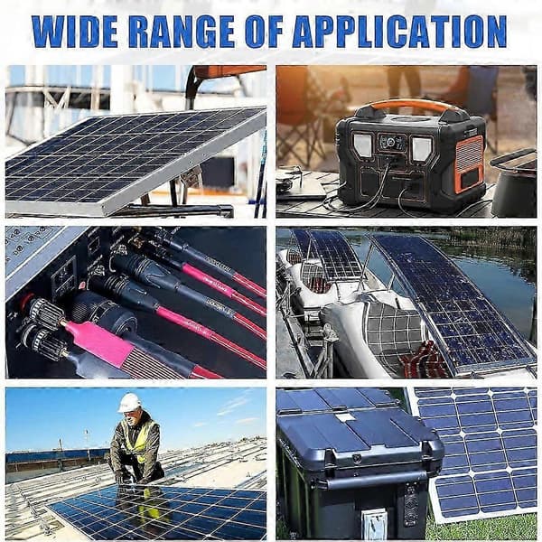 50 Par Solpanel Kontaktskydd, Dammtäta Solpanel Kontaktskydd, Resistent Hane & Hona Skydd kompatibla med Solpanelskontakter [DB] As Shown
