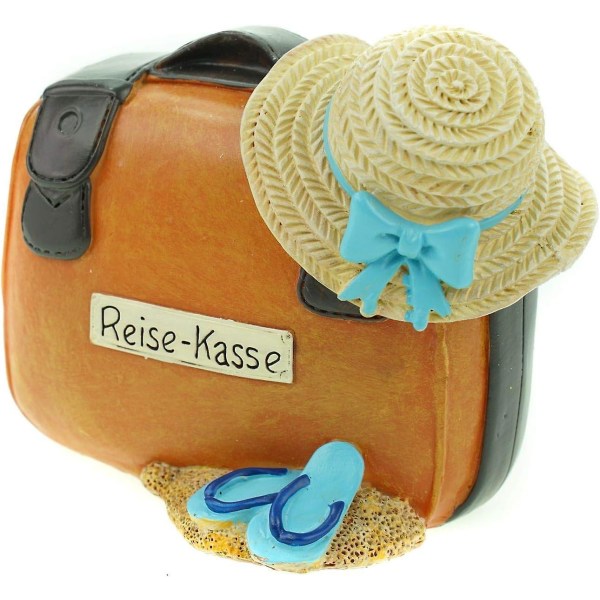 Spardose Reisekoffer 11 cm Koffer Urlaubskasse Urlaub Kasse Sparschwein