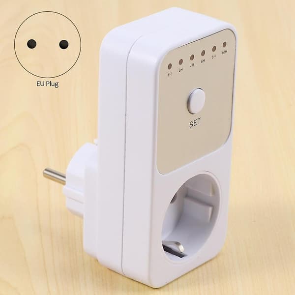 Nedtellingstimerbryter Intelligent Kontroll Plug-in Socket Lukker Automatisk Socket Eu-plugg [db]