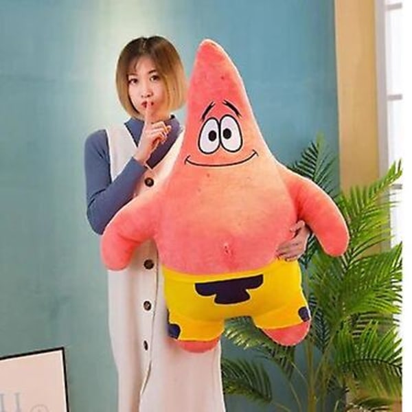 Spongebob Squarepants Patrick Star Pehmolelu Pehmeä Piirretty Eläinnukke Lapsille Animaatio Nuket Lapset Syntymäpäivälahja Koti Dekor [DB] B 90cm