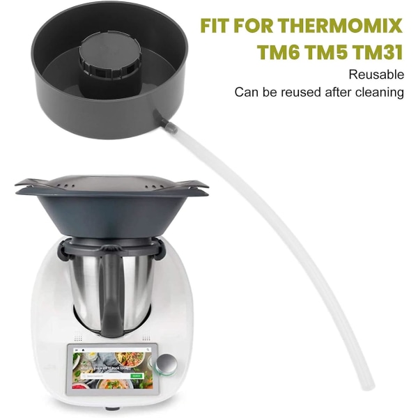 Ångjuicepresstillsats för Thermomix Tm6 Tm5 Tm31, Tm6-tillbehör, återanvändbar juicepress i PP