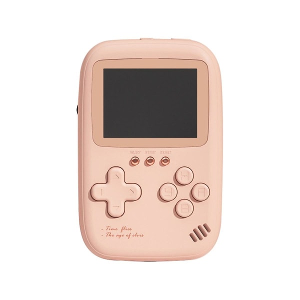 Dual Usb 10000mah Mini Bärbar Retro Handhållen Psp Spelkonsol 2.8 Tum Powerbank-rosa