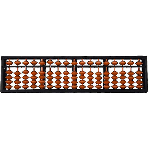 17 Cifre Abacus Soroban Perler Kolonne Traditionel Børn Skole Matematik Læring Db Brown