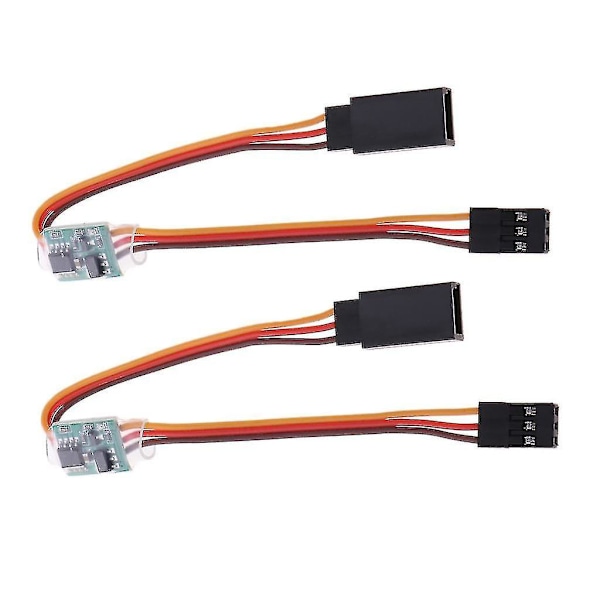 2 kpl Rc Servo -signaalin kääntäjä pyörimisinvertteri Jr Futaba -lentokoneelle [db]