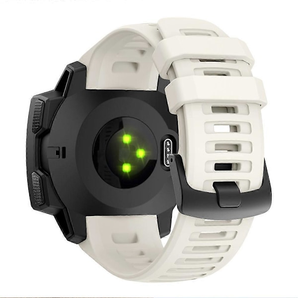 Silikon Armbandsrem Ersättning för Garmin Instinct - Grå [DB] Multicolor White