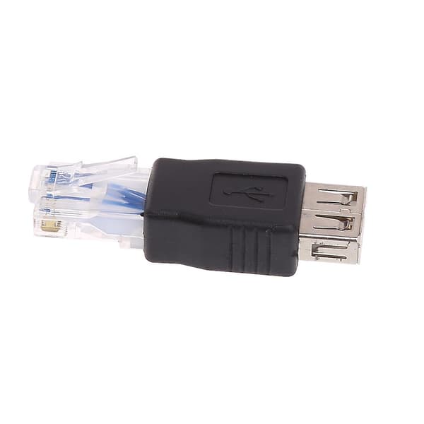 Usb2.0 A Hun til Rj45 Han Ethernet Usb Overførsel Netværk Stik Adapter {db}