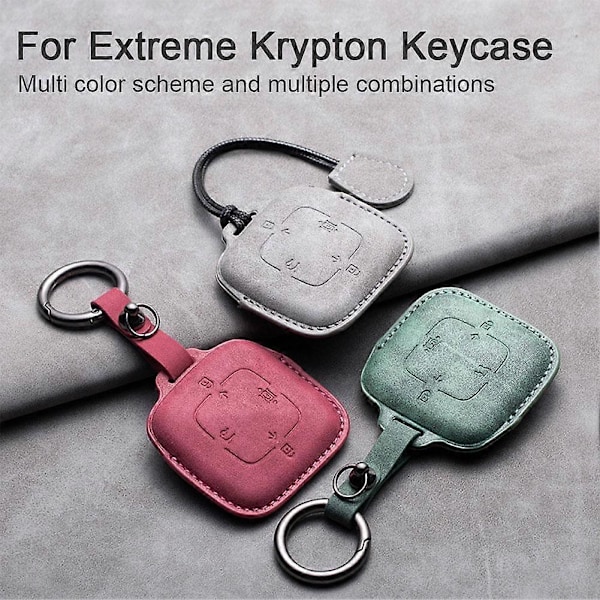 Zeekr Bluetooth-avaimen suojakotelo avaimenperällä Auton sisustustarvikkeet [DB] Type A is light gray