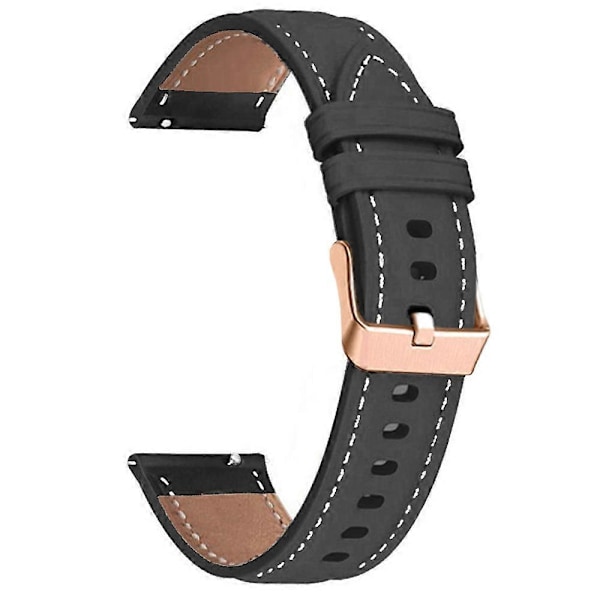 18mm PU-nahkaranneke Huawei Watch GT 5 Pro 42mm/GT 5 41mm/GT 4 41mm -kelloon ruusukultaisella soljella, db Multicolor Style A