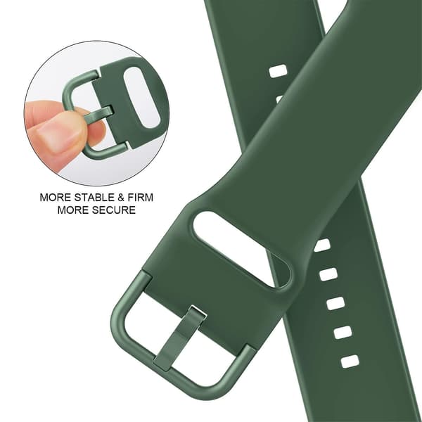 Til Apple Watch Series 9 41mm Spænde Silikone Urrem [DB] Clover