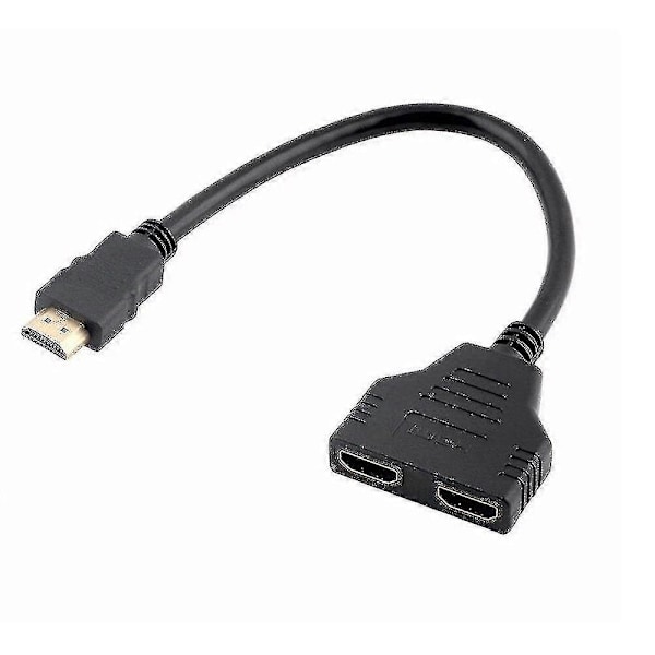 1080p HDMI Adapter HDMI Splitter Kabel 1 Hann Til Dobbel HDMI 2 Hunn Y Splitter Adapter I HDMI HD db