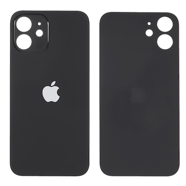 Batterihus-skydd för iPhone 12 Reparationsdel (Stort Hål) {Db} Black iPhone 12 6.1 inch